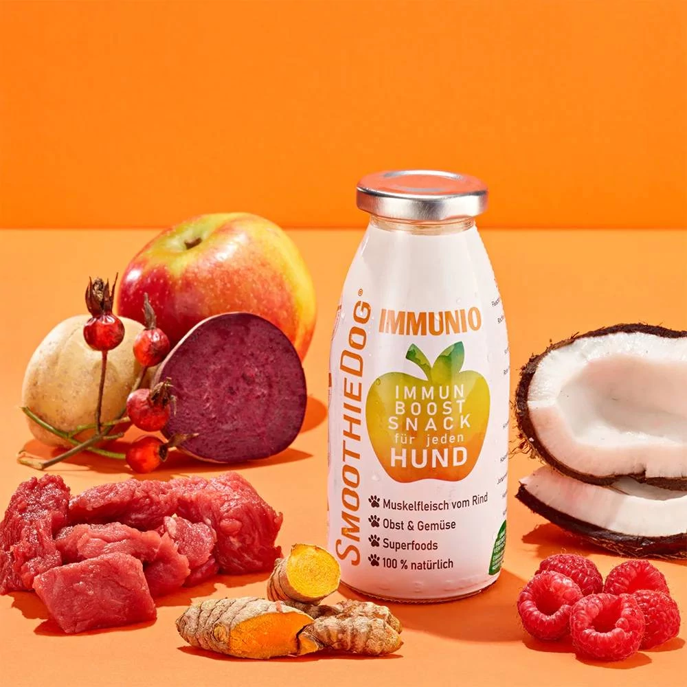 Immunerősítő smoothie kutyáknak (marhahússal) 250 ml, SmoothieDog