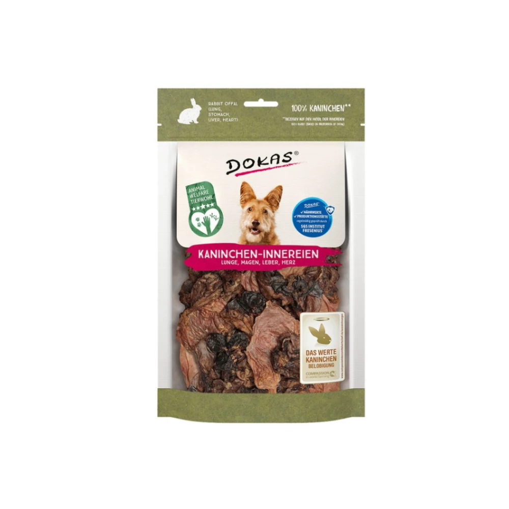 Szárított nyúlbelsőség, 100g, Dokas