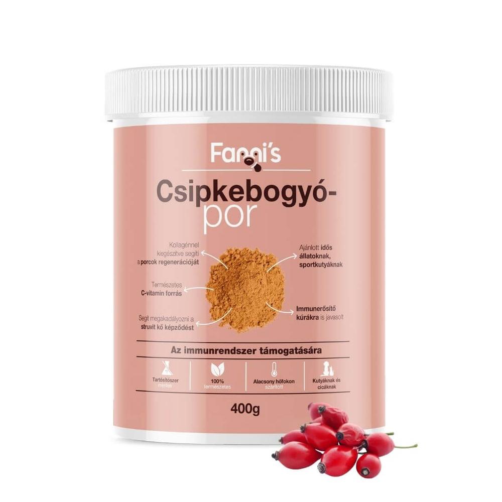 Csipkebogyópor, 400 g, Fanni's