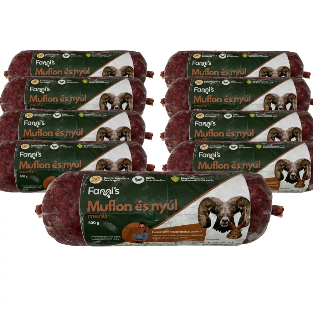 Muflon és nyúlmenü, 10kg, Fanni's