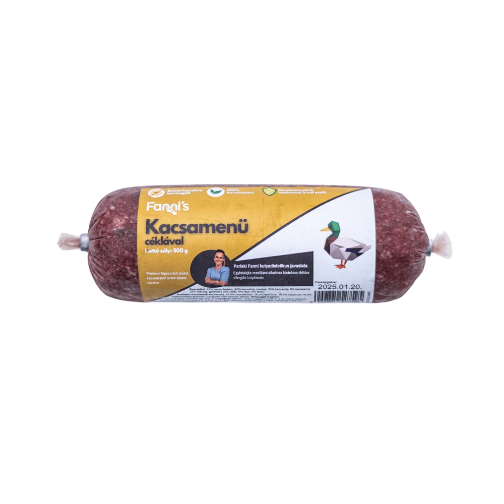 Kacsamenü céklával,  500g, Fanni's