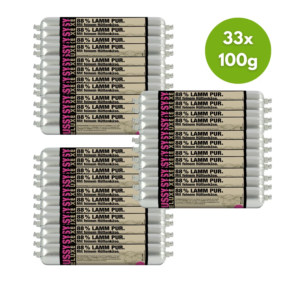 Pussy Deluxe Macskamenü - Tiszta bárány cottage cheese-el , 33x100g, Meatlove Pussy Deluxe Macskamenü - Tiszta bárány cottage cheese-el , 33x100g, Meatlove