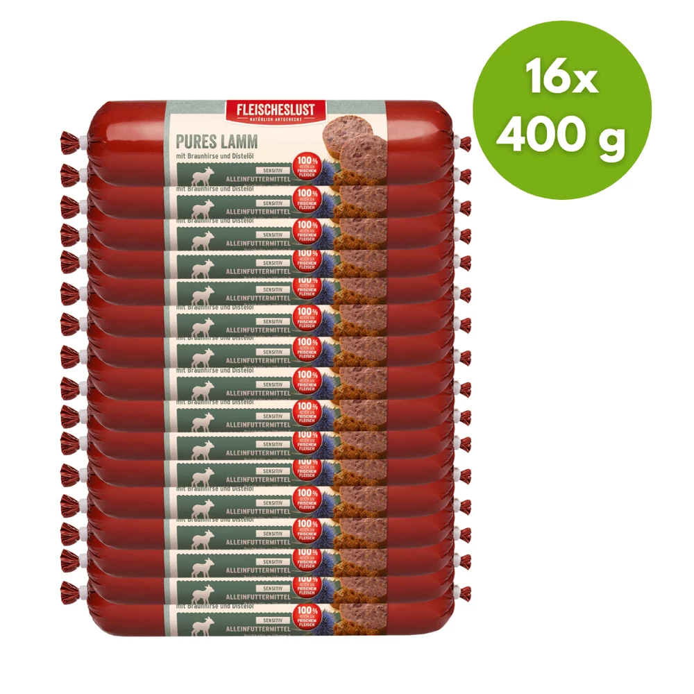 Lazac marhával és spirulinával, 16x400g