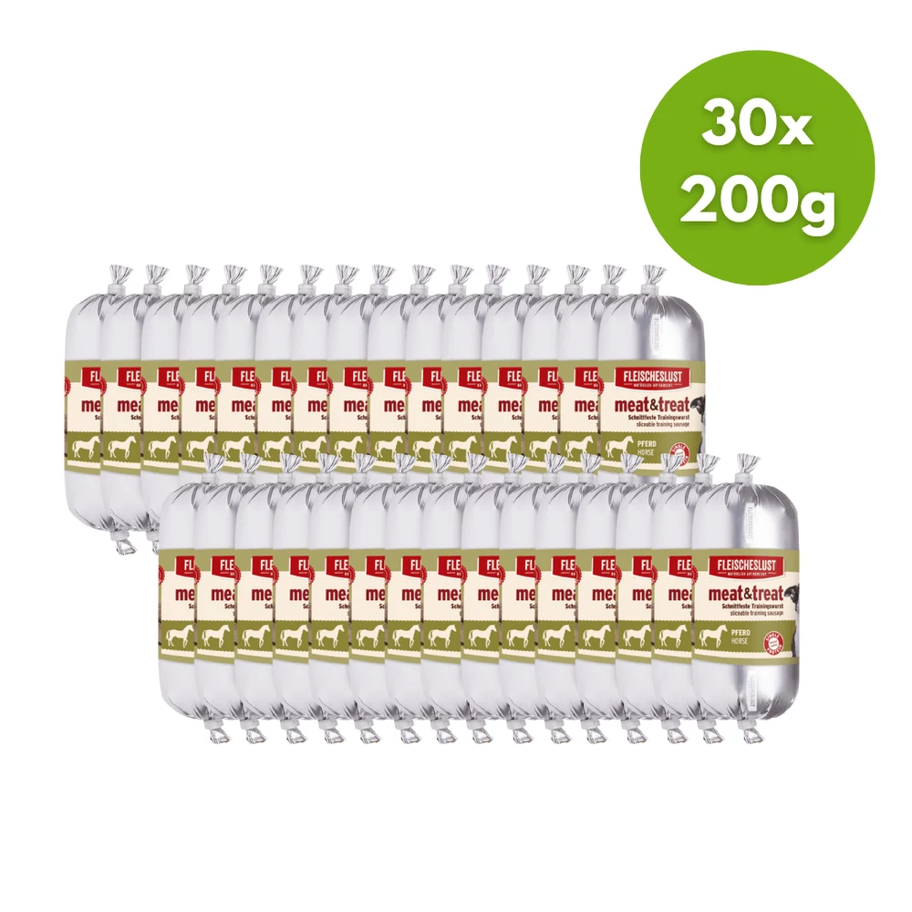 Meat &amp; trEat Lóhúsos Tréningfalat, 30x200g