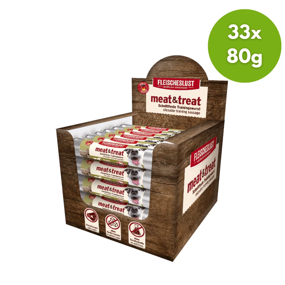 Meat & trEat Lóhúsos Tréningfalat, 33x80g Meat & trEat Lóhúsos Tréningfalat, 33x80g