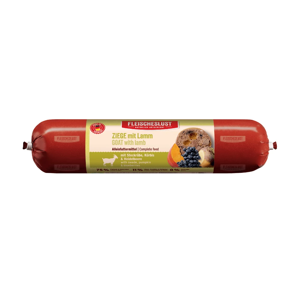 Kecske báránnyal, sütőtökkel, áfonyával és fehér répával, 800g, MEATLOVE