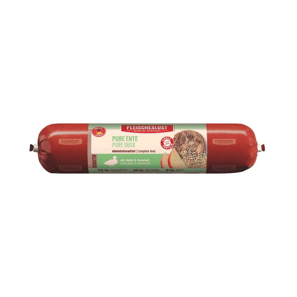 Tiszta kacsa almával és amaránttal, sensitive, 400g, Meatlove