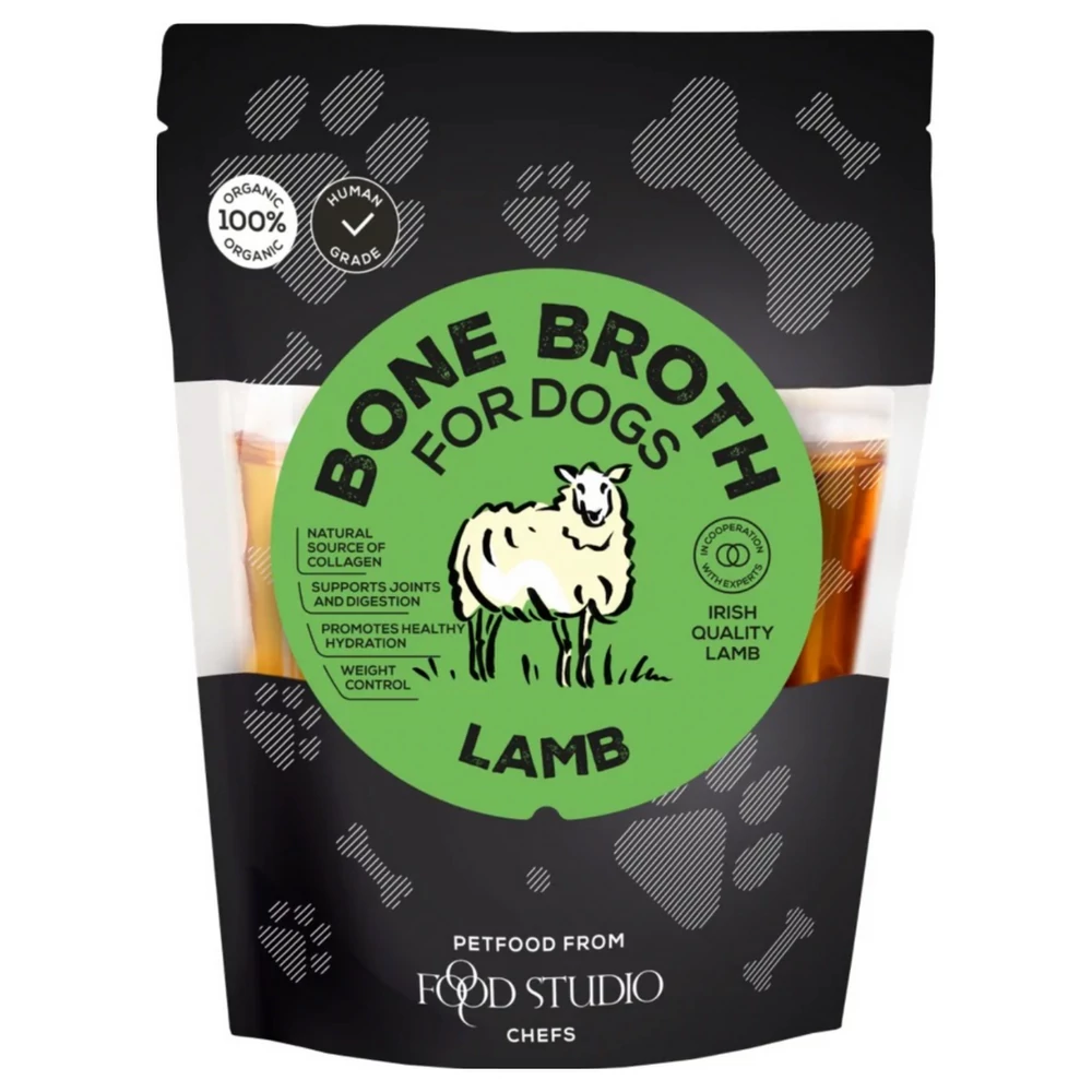 Bio Bárány Csontleves Kutyáknak, 230ml, Food Studio