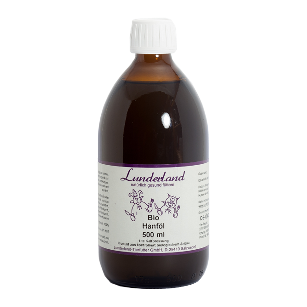 Kendermagolaj, BIO, 500 ml, Lunderland