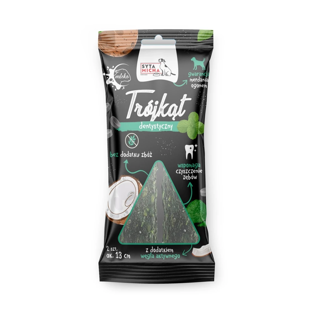 Rágócsont kecsketejjel és spirulinával , 13 cm/2db , Syta Micha