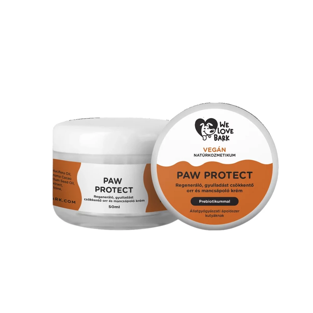 Paw Protect prebiotikus orr és mancsápoló krém, We Love Bark, 50 ml Paw Protect prebiotikus orr és mancsápoló krém, We Love Bark, 50 ml