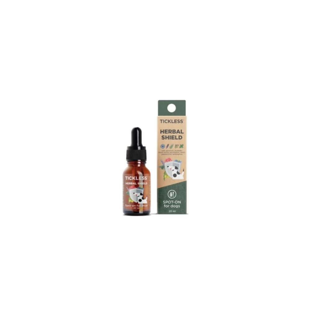 Tickless® Herbal Shield Spot-on - 100% természetes illóolaj keverék kutyáknak