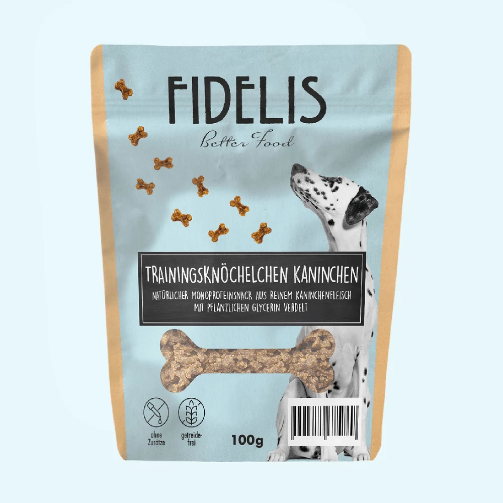 Nyúl tréning snack, 100g, Fidelis