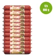 Kép 1/3 - Junior szaftos pulyka cottage cheese-zel és borsóval, 12x800g, Meatlove
