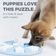 Kép 3/3 - Puppy Smart Blue interaktív csemege kirakós kutyajáték, 1-es szint, Nina Ottosson