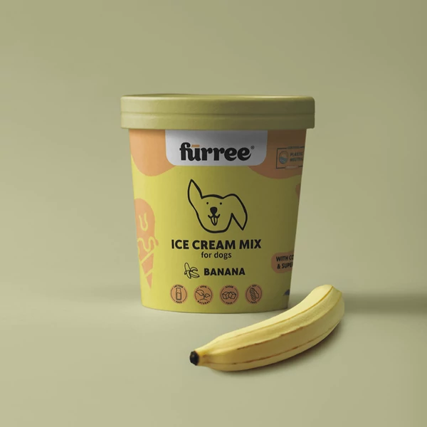 Fürree fagyipor kutyáknak kollagénnel - BANÁN