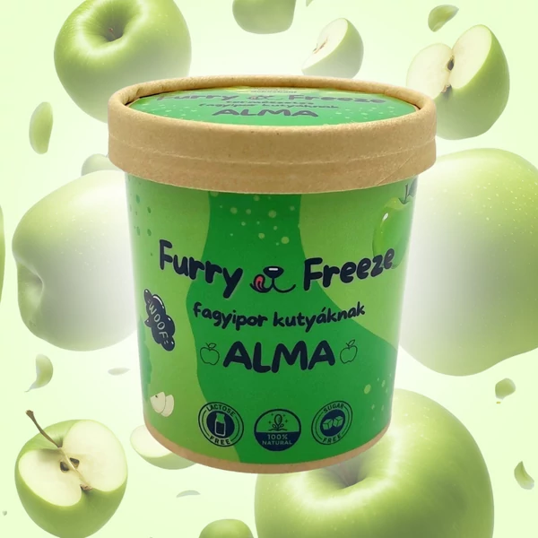 Furry Freeze kutyafagyi por - alma ízesítéssel
