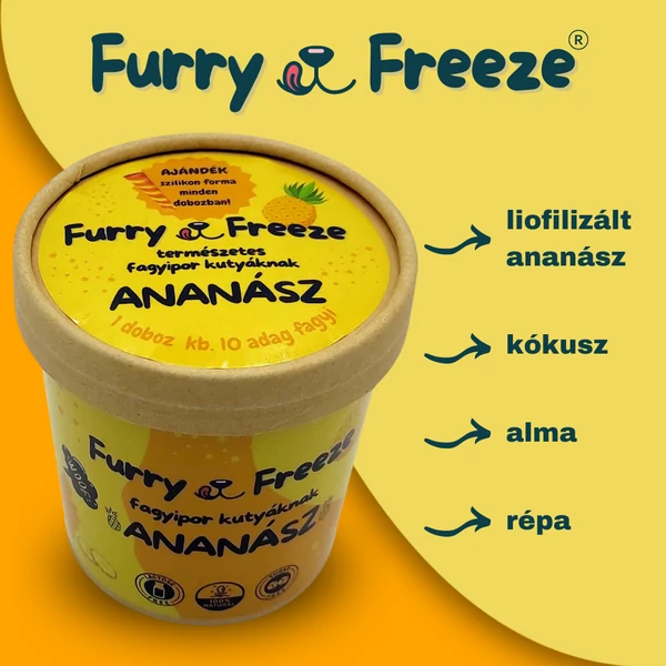 Kutyafagyi ananász ízesítéssel, Furry Freeze