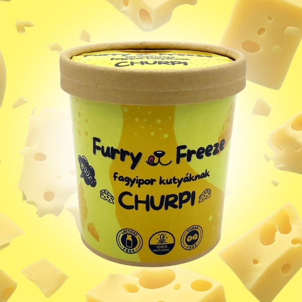 Furry Freeze kutyafagyi por - churpi ízesítéssel