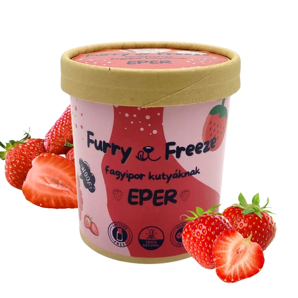 Kutyafagyi eper ízesítéssel, Furry Freeze