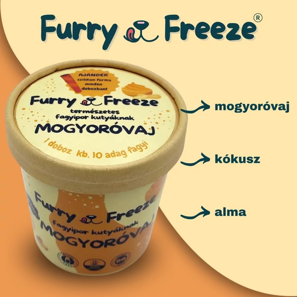 Kutyafagyi mogyoróvaj ízesítéssel, Furry Freeze