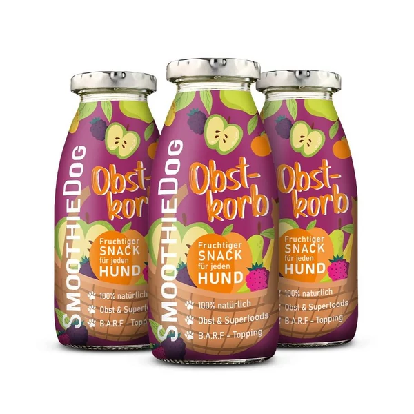 Gyümölcsös smoothie kutyáknak, 250ml, SmoothieDog