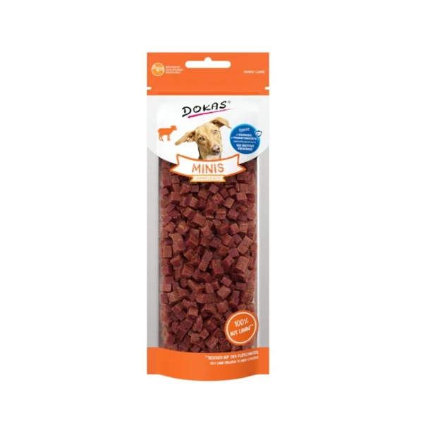 Szárított bárányhús mini tréning, 70g, Dokas