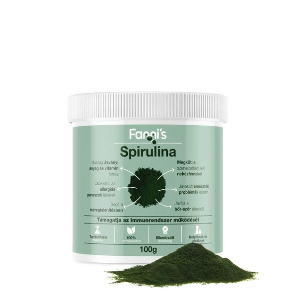 Spirulina  kutyáknak , 100 g, Fanni's