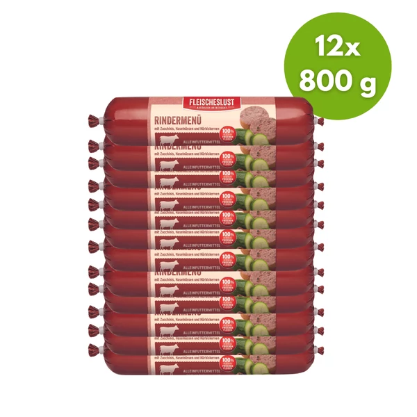 Marhamenü zöldpacallal és zöldségekkel - cukkini, mogyoró és tökmaggal, 12x800g