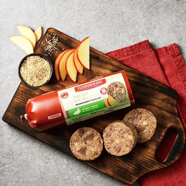 Tiszta kacsa almával és amaránttal, sensitive, 800g, Meatlove