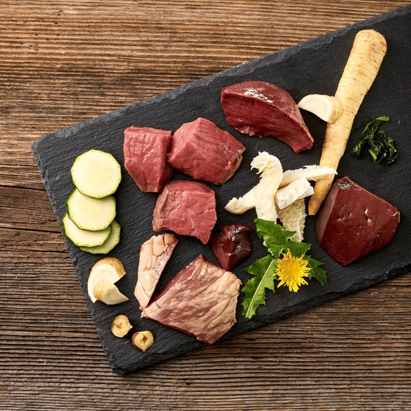 Marha menü paszternákkal, mogyoróval és hínárral, 800g, Meatlove