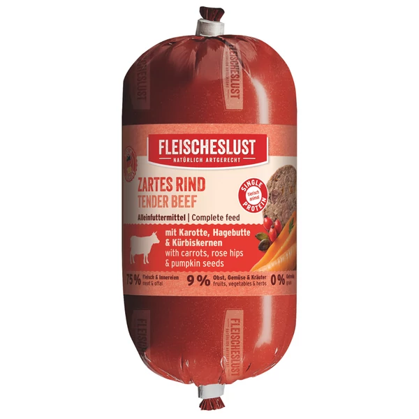 Kíméletes marha sárgarépával, csipkebogyóval és tökmaggal, 200g, MEATLOVE