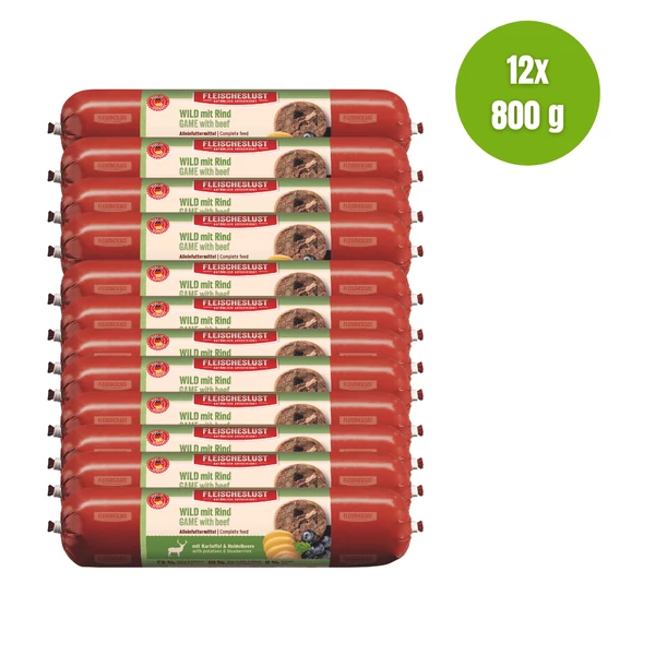 Szarvas marhával, burgonyával és áfonyával, 12x800g, MEATLOVE