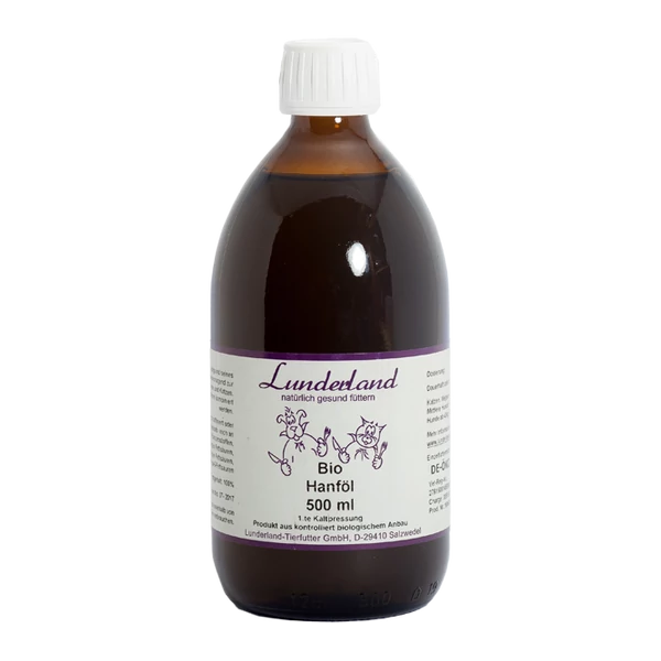 Kendermagolaj, BIO, 500 ml, Lunderland