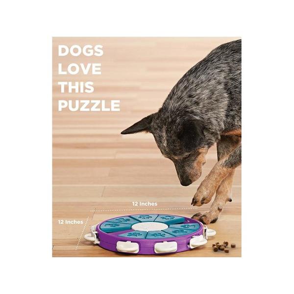 Dog Twister interaktív csemege kirakós kutyajáték, 3-as szint, Nina Ottosson