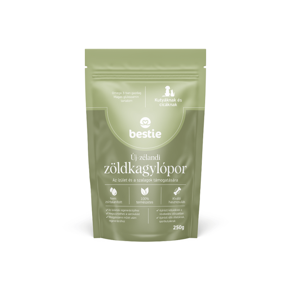 Új-zélandi Zöldkagylópor, 250 g, Bestie