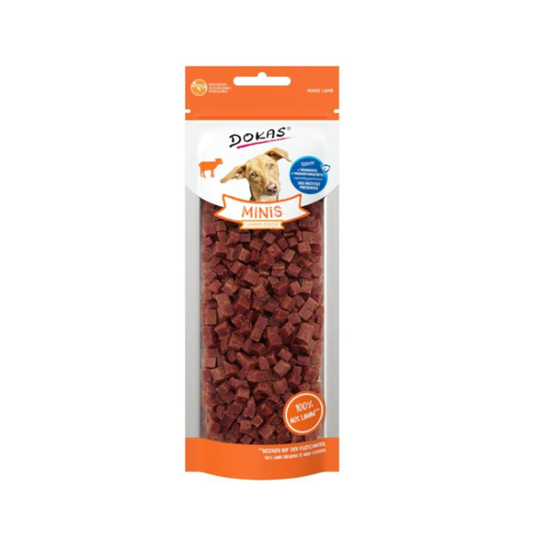 Szárított bárányhús mini tréning, 70g, Dokas