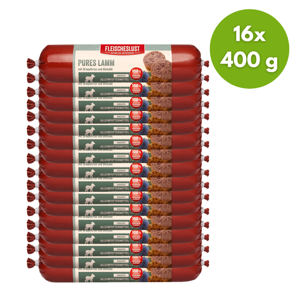 Lazac marhával és spirulinával, 16x400g, Meatlove