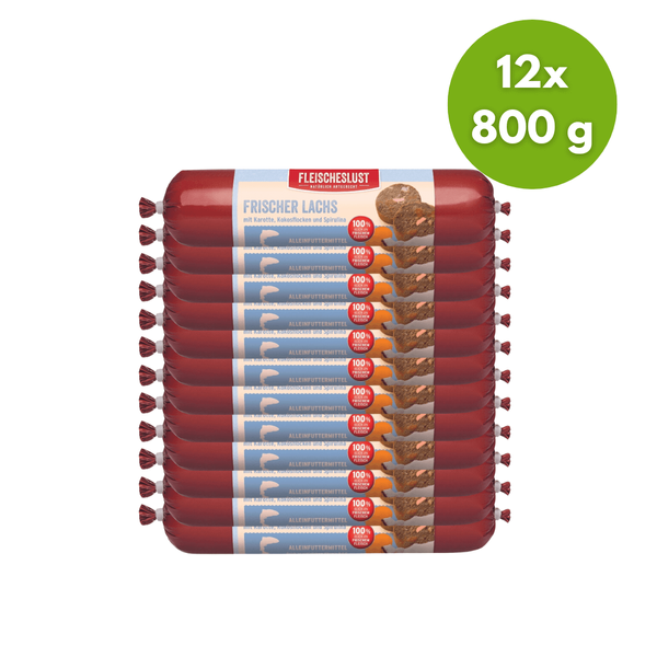 Lazac marhával és spirulinával, 12x800g, Meatlove