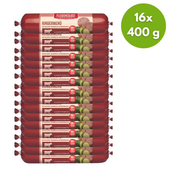 Marhamenü zöldpacallal és zöldségekkel - cukkini, mogyoró és tökmaggal, 16x400g, Meatlove
