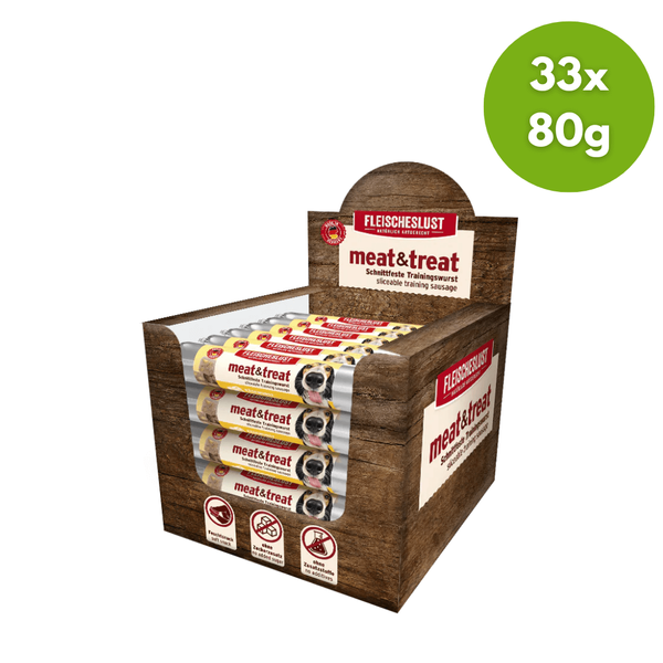 Meat & trEat Sajtos Tréningfalat, 33x80g, Meatlove