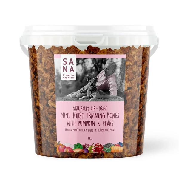 Lóhús tréningfalat sütőtökkel és körtével, 1 kg, Sanadog